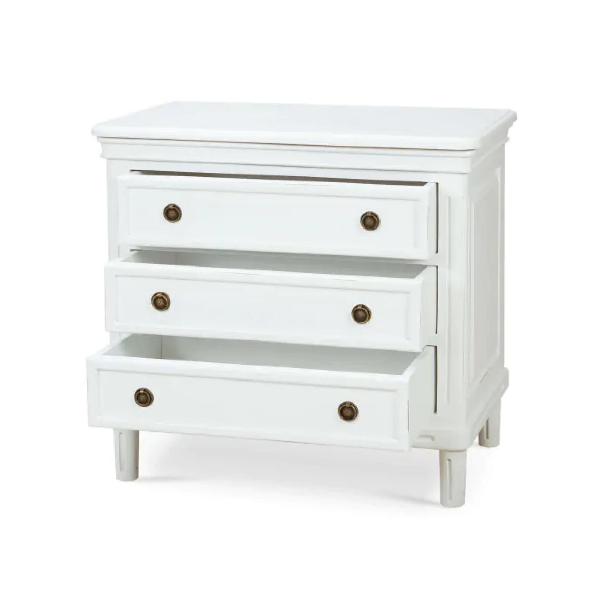 Hayward 3 Drawer Dresser Small in Architectural White - Knox Home  Furnishings in Newnan GA