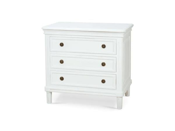 Hayward 3 Drawer Dresser Small in Architectural White Dressers Bramble