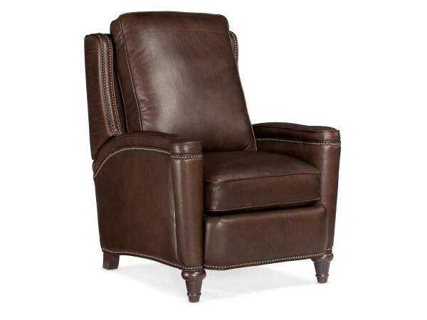 RC Rylea Manual Push Back Recliner Recliners Dark Wood