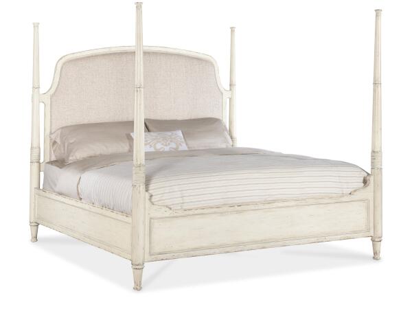 Americana Americana King Upholstered Poster Bed Beds Americana