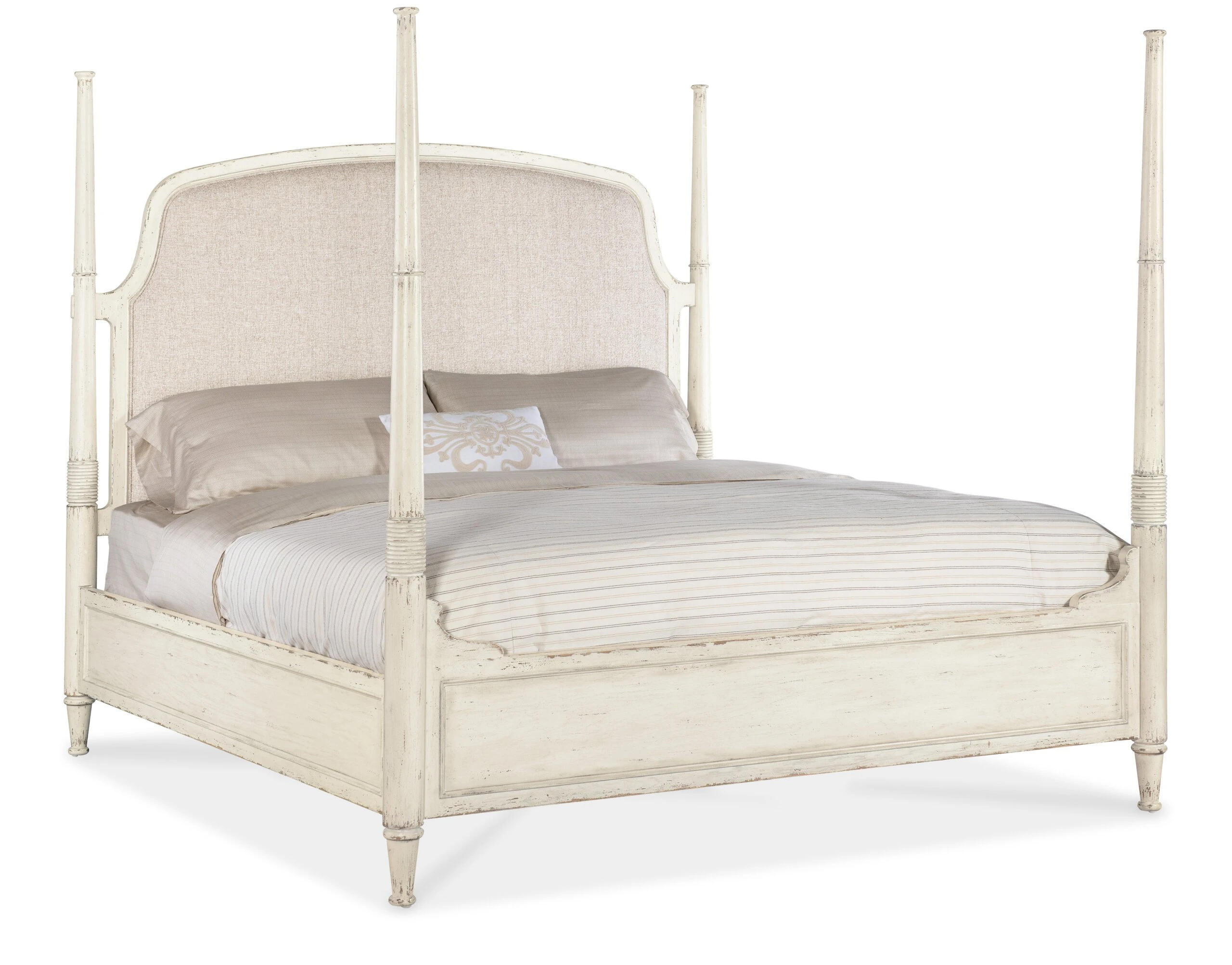 Americana Americana King Upholstered Poster Bed Americana Americana King Upholstered Poster Bed - Image 1