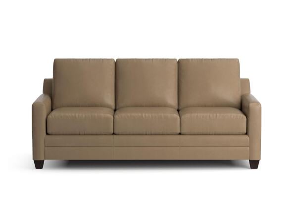 Carolina Leather Thin Track Arm Sofa Sofas Bassett Furniture