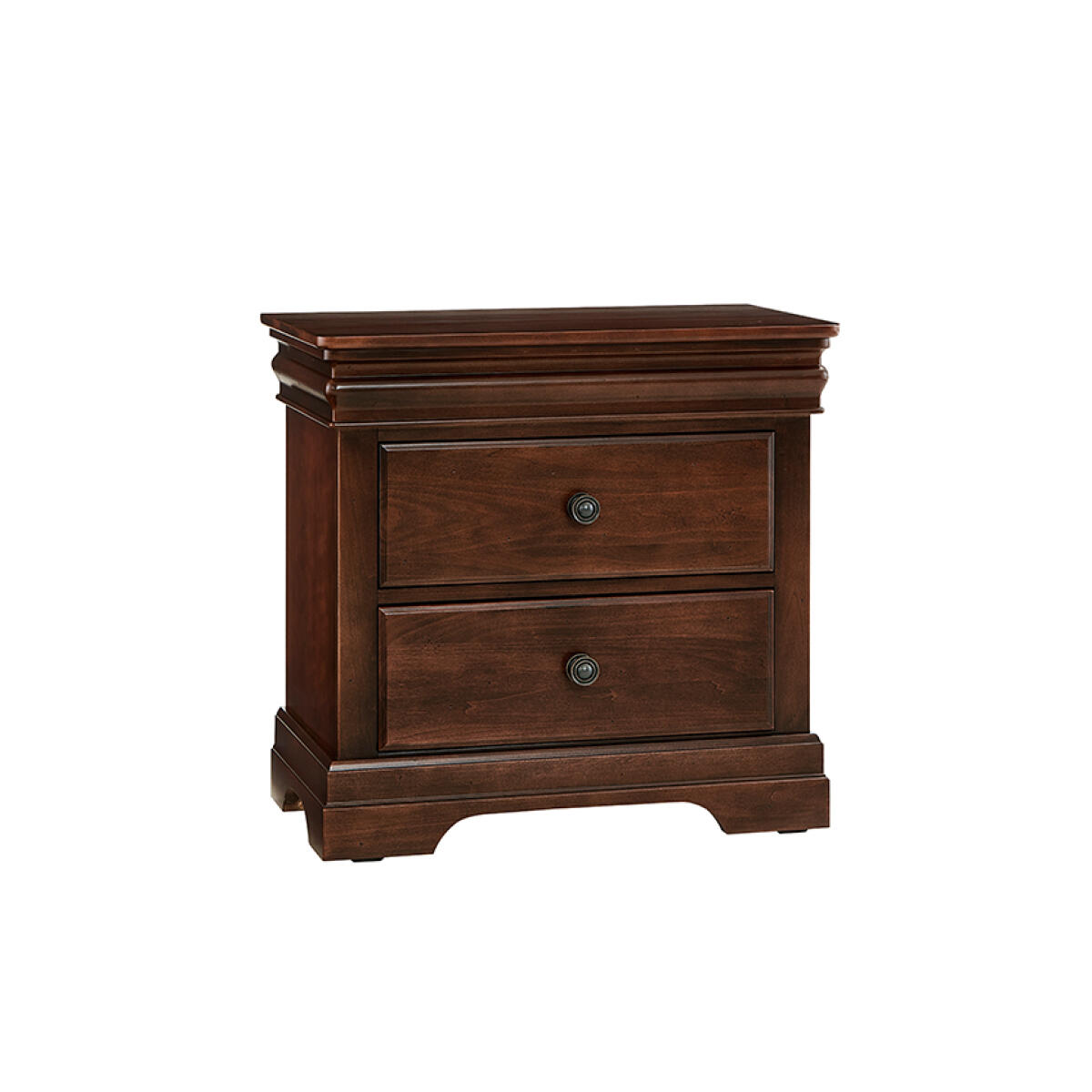 Vista Nightstand 2 Drawer Warm Cherry Nightstands Vaughan Bassett 2 Vista Nightstand 2 Drawer Warm Cherry Nightstands Vaughan Bassett 2