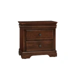 Vista Nightstand 2 Drawer Warm Cherry