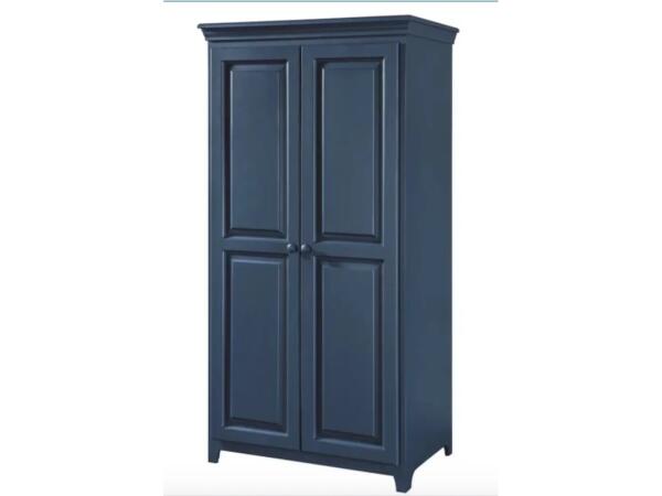 Solid Pine 2 Door Pantry with 4 Adjustable Shelves Dining Storage Archbold Furniture