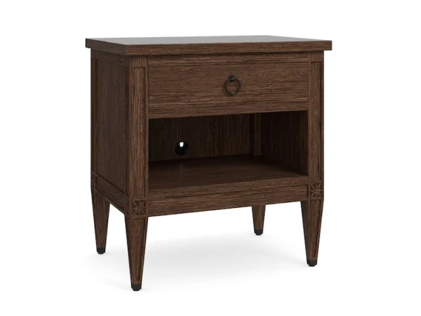 Charlotte Bedside Table in Tavern Nightstands Bassett Furniture
