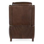 RC Rylea Manual Push Back Recliner Recliners Dark Wood 8