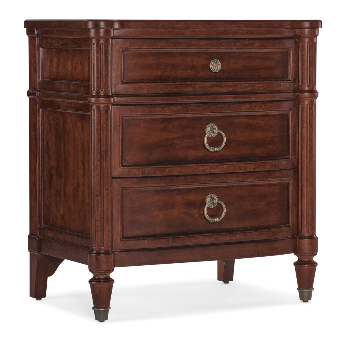 Charleston Charleston Three-Drawer Nightstand Charleston Charleston Three-Drawer Nightstand - Image 1
