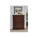 Vista 5 Drawer Chest- Warm Cherry Chests Vaughan Bassett 13