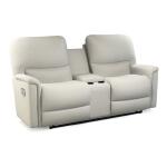 Lennon Power Wall Reclining Loveseat w/ Headrest & Console Loveseats Customizable 3