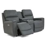 Apollo Power Reclining Sofa w/ Console Headrest & Lumbar Sofas Customizable 11