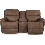 Trouper Power Reclining Loveseat w/ Headrest & Console Loveseats Customizable 11