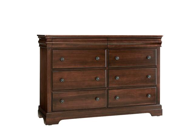 Vista 8 Drawer Dresser- Warm Cherry Dressers Vaughan Bassett