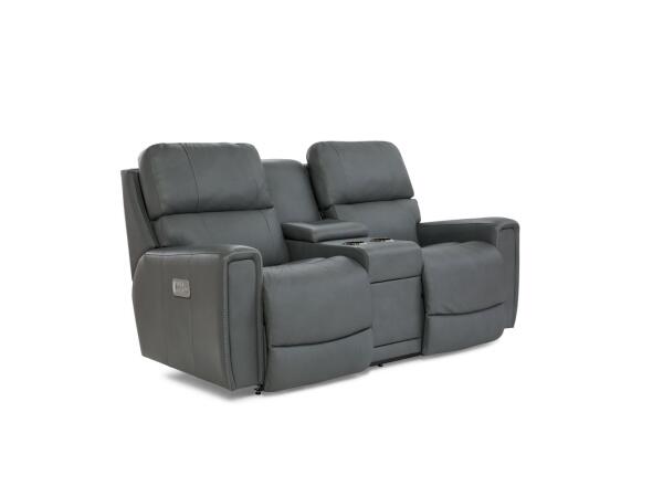 Apollo Power Reclining Sofa w/ Console Headrest & Lumbar Sofas Customizable