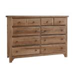 Cool Farmhouse 8 Drawer Dresser Natural CF Dressers Vaughan Bassett 6