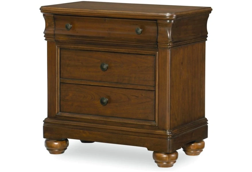 Traditional Nightstand With Usb Port And Outlet Traditional Nightstand With Usb Port And Outlet - Image 1