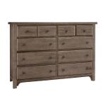 Cool Farmhouse 5 Drawer Dresser Grey CF Dressers Vaughan Bassett 5