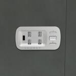 Apollo Power Reclining Sofa w/ Console Headrest & Lumbar Sofas Customizable 16