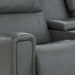 Apollo Power Reclining Sofa w/ Console Headrest & Lumbar Sofas Customizable 17