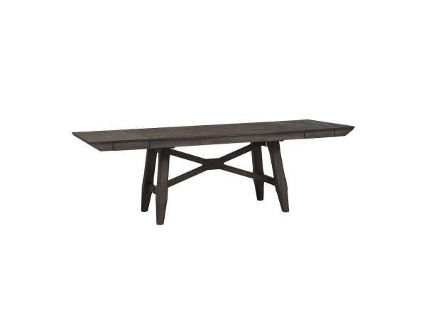 Double Bridge 6 Piece Trestle Table Dining Tables Liberty Furniture