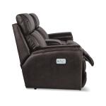 Talladega Power Reclining Loveseat w/ Headrest, Lumbar & Console Loveseats Customizable 5