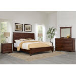 Vista Sleigh Bed Warm Cherry Beds Vaughan Bassett 9