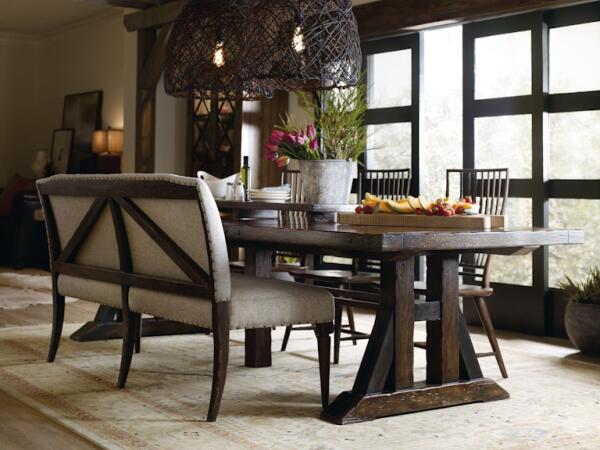 Roslyn County Trestle Dining Table Dining Tables Hooker Furniture 6