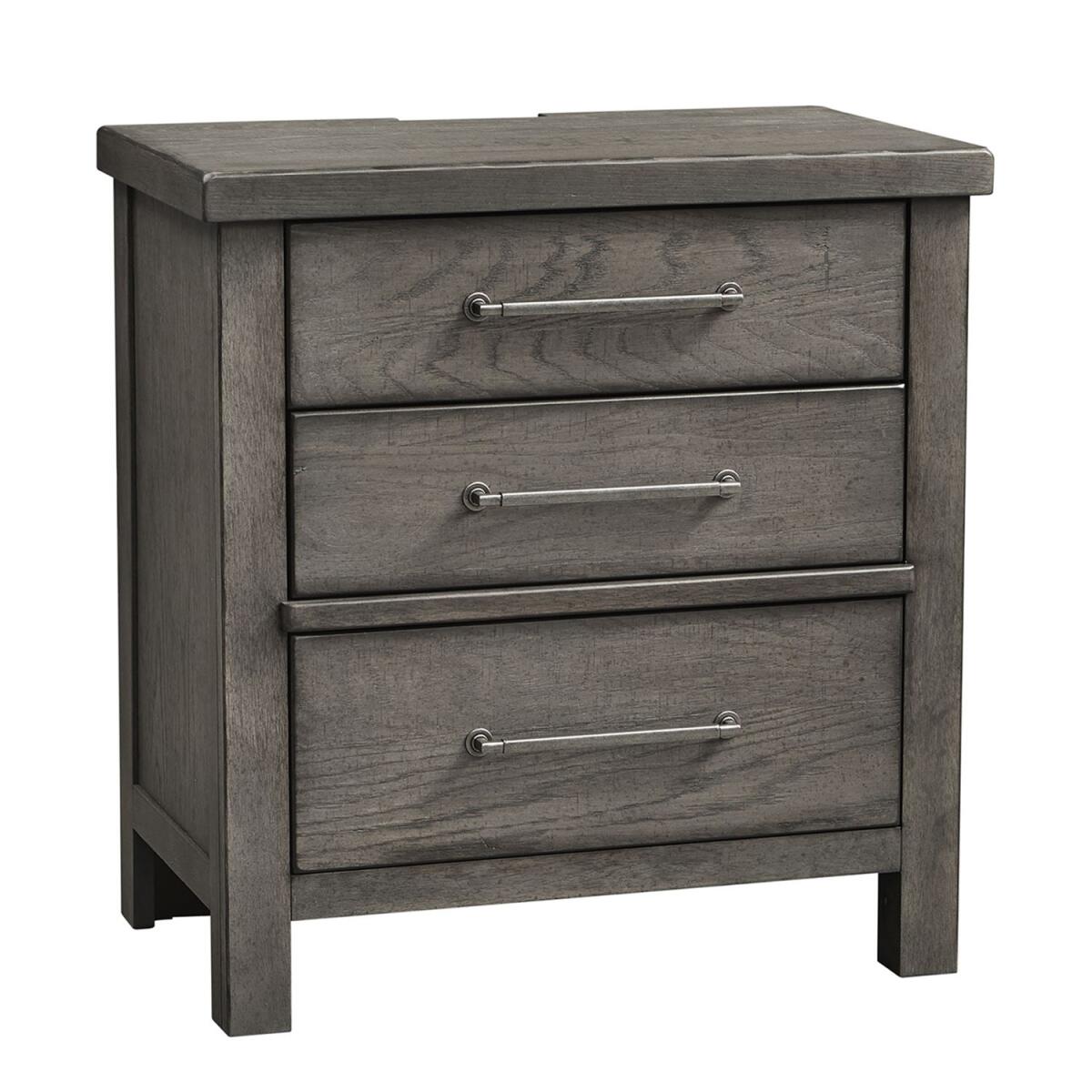 Modern Farmhouse 3 Drawer Night Stand Modern Farmhouse 3 Drawer Night Stand - Image 1