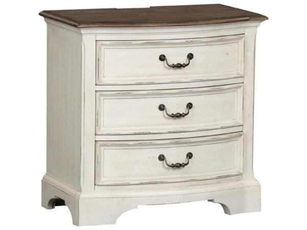 Abbey Road 3 Drawer Night Stand Nightstands Liberty Furniture