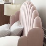 Lana Performance Velvet Wingback Platform Bed Pink - Image 4