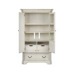 Magnolia Manor Pedestal Table Dining Tables Antique White & Weathered Bark 21