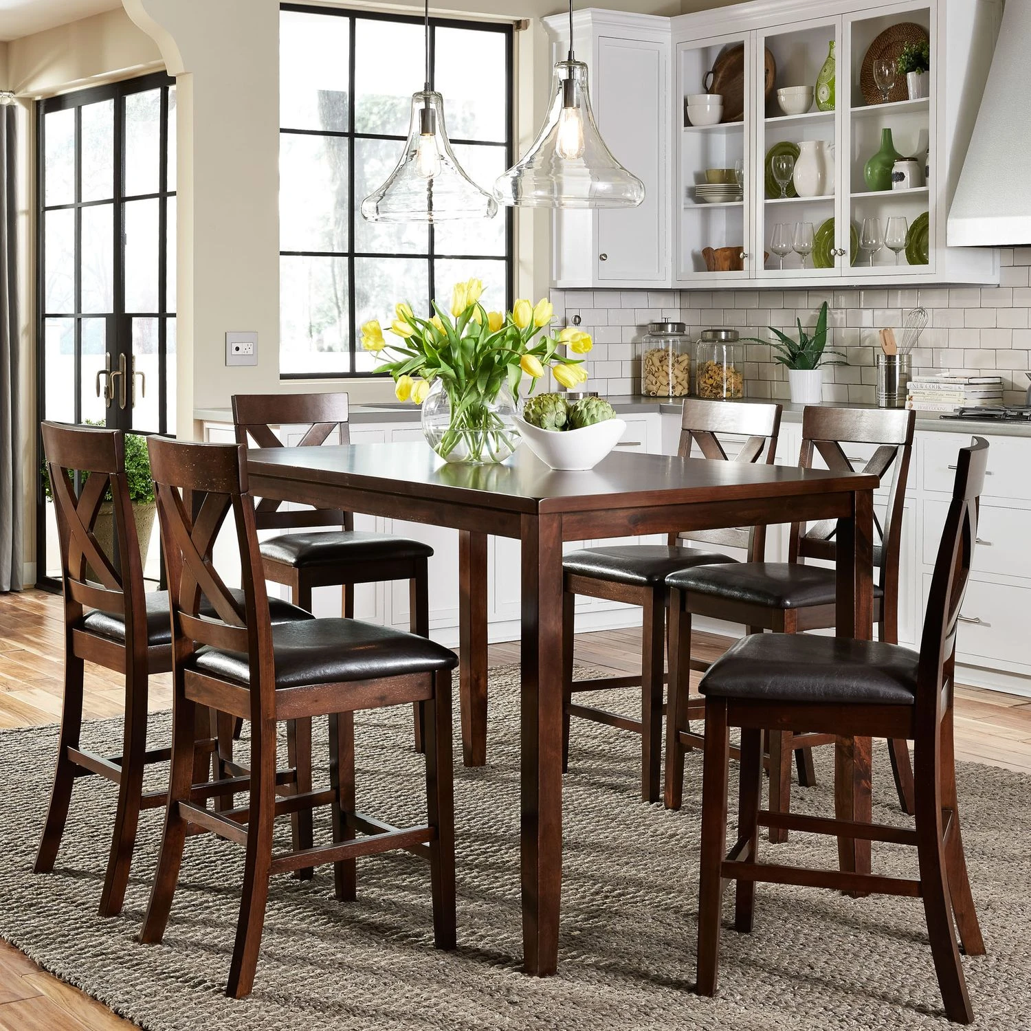 Thornton 7 Piece Gathering Table Set Thornton 7 Piece Gathering Table Set - Image 1