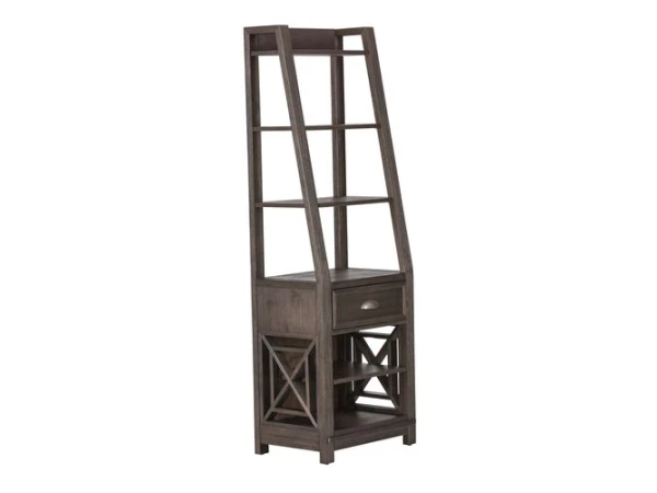 Heatherbrook Leaning Bookcase Pier Bookcases Liberty Furniture