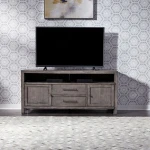Modern Farmhouse Entertainment Center with Piers - Image 4