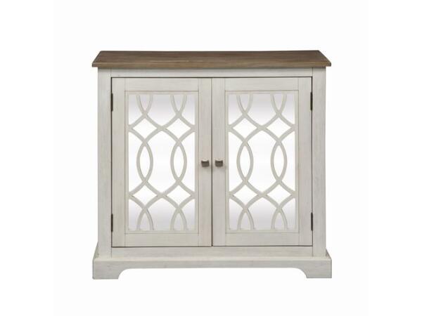 Emory 2 Door Mirrored Accent Cabinet Accent Furniture Liberty Furniture