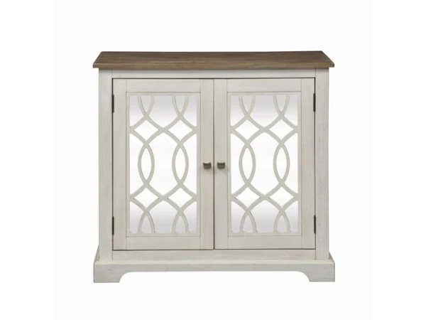 Emory 2 Door Mirrored Accent Cabinet Accent Furniture Liberty Furniture