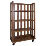 Arlington Open Bookcase on Casters