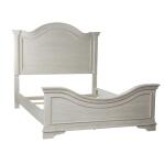 Magnolia Manor Queen Uph Sleigh Bed Beds Antique White & Weathered Bark 21
