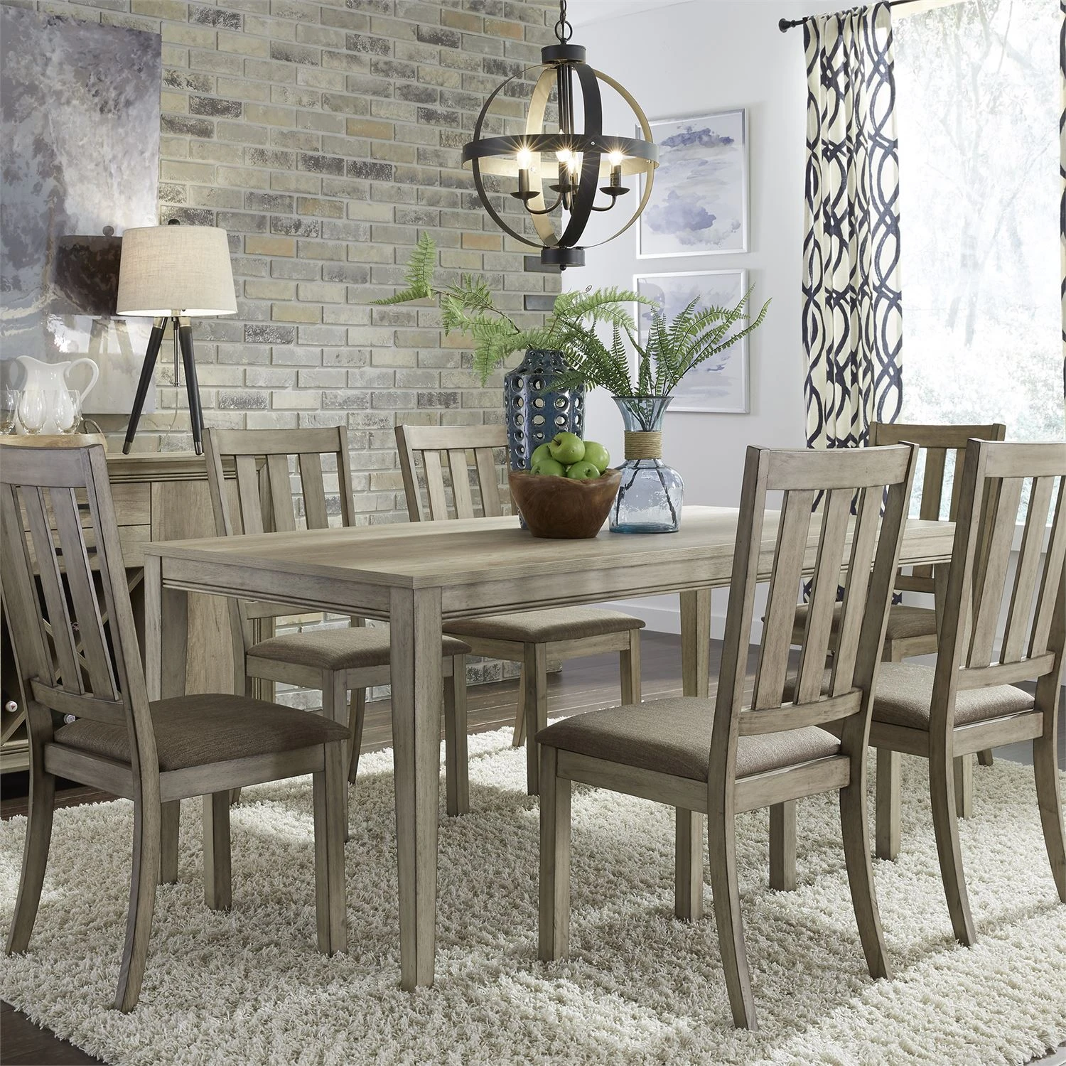Sun Valley 7 Piece Rectangular Table Set Sun Valley 7 Piece Rectangular Table Set - Image 1