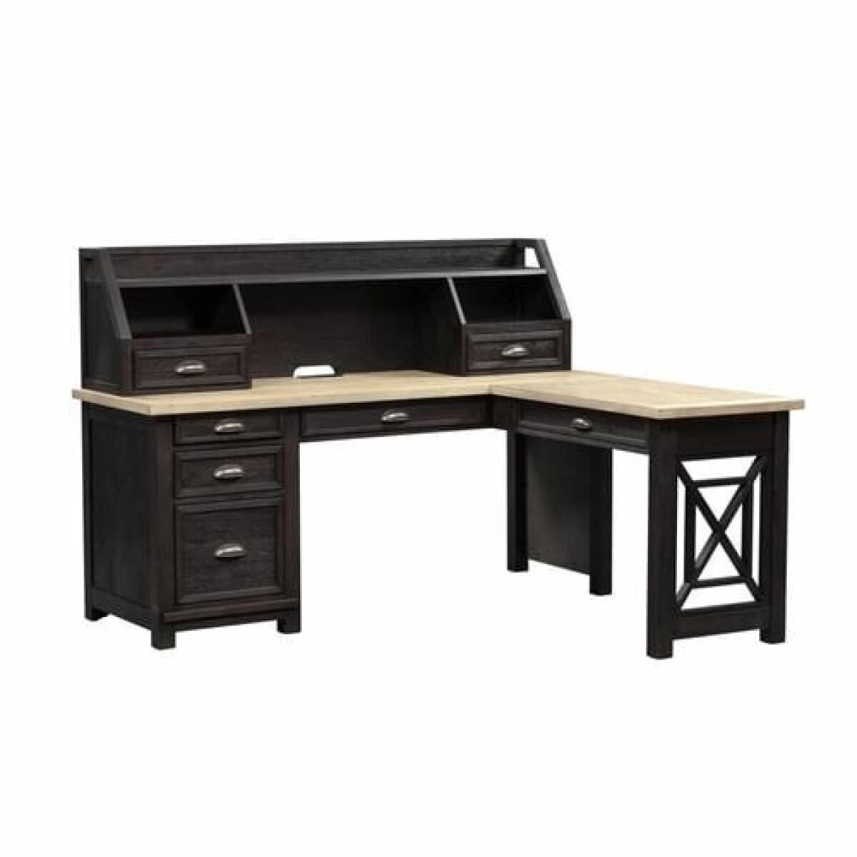 Heatherbrook L Shaped Desk Desks Liberty Furniture 2 Heatherbrook L Shaped Desk Desks Liberty Furniture 2