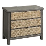 Modern Farmhouse 3 Drawer Accent Night Stand