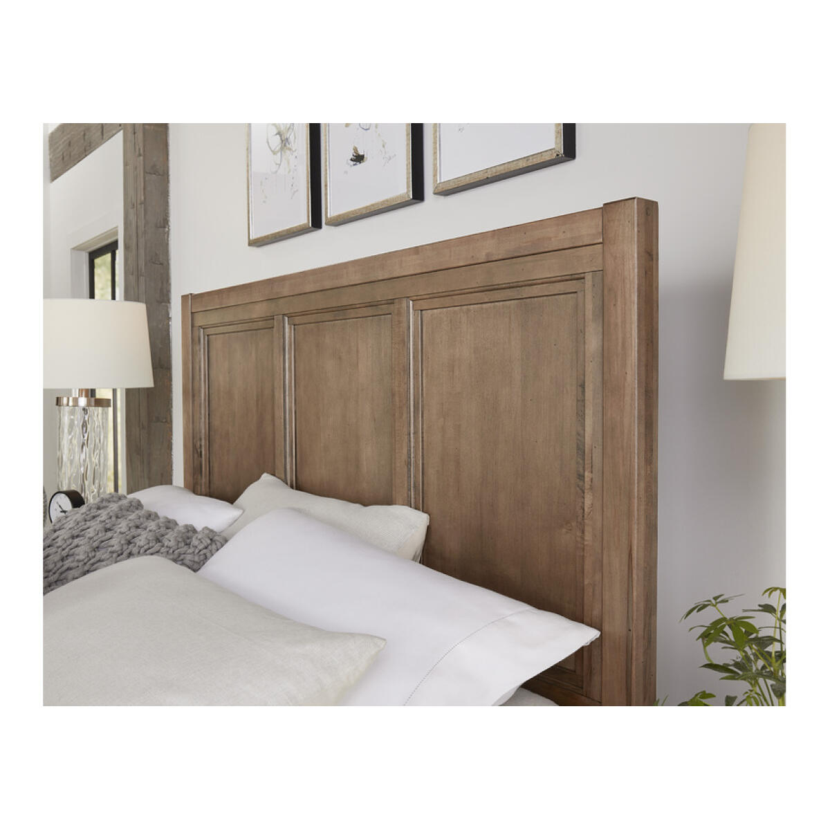 Cool Farmhouse Panel Bed Natural CF Beds Vaughan Bassett 6