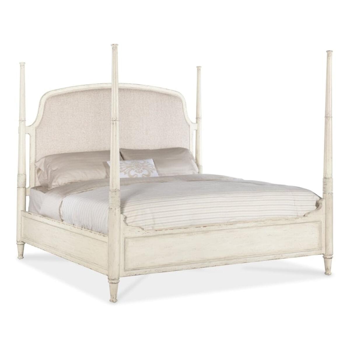 Americana Upholstered Poster Bed Americana Upholstered Poster Bed - Image 1