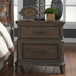 Artisan Prairie 2 Drawer Night Stand w/ Charging Station Nightstands Liberty Furniture 7