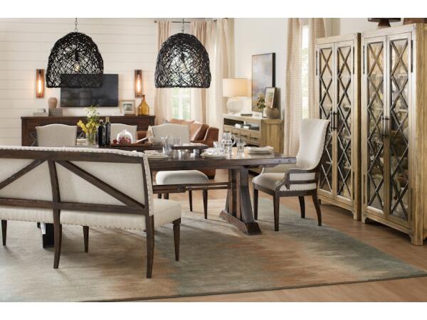 Roslyn County Trestle Dining Table Dining Tables Hooker Furniture 7