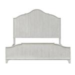 Farmhouse Reimagined King Poster Bed Bedroom Sets Antique White w/ Chestnut Tops 14