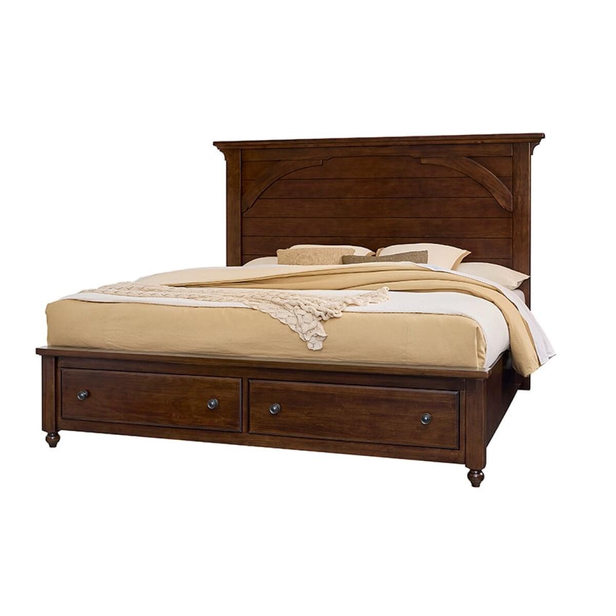 Vista Mansion Storage Bed Warm Cherry Vista Mansion Storage Bed Warm Cherry - Image 1