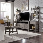 Modern Farmhouse Entertainment Center with Piers - Image 3