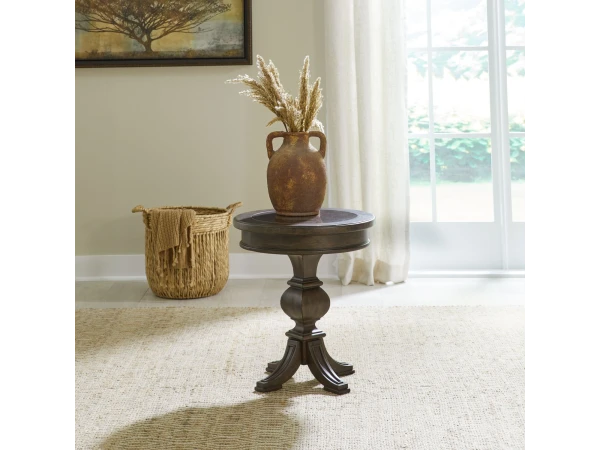 Paradise Valley Round Chairside Table Chairside Tables Liberty Furniture