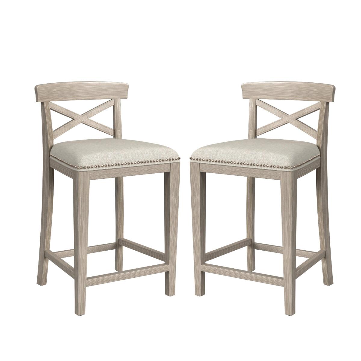 Bayview Wood Stool, Set of 2 Barstools Hillsdale Furniture 2 Bayview Wood Stool, Set of 2 Barstools Hillsdale Furniture 2